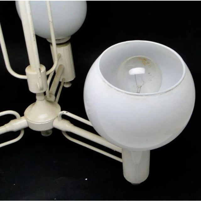 Mid-Century Modern Art Deco Style Chandelier, Poland, 1970s For Sale - Image 3 of 7