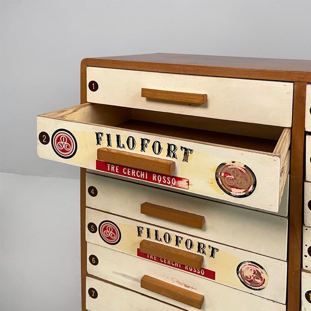 Mid-Century Modern Italian Sewing Chest in Wood from Filofort, 1960s For Sale - Image 11 of 17