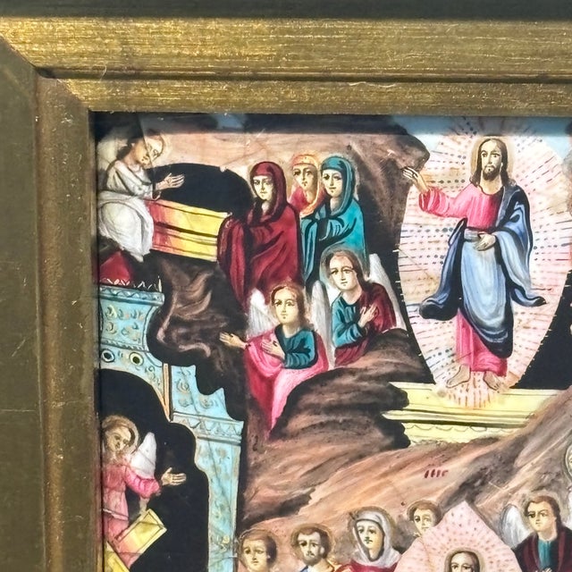 Unknown, Descent Into Hell and Resurrection from the Tomb, 1800, Oil on Board For Sale - Image 14 of 18