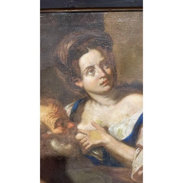 Circle of Johann Carl Loth, Caritas Romana, 17th Century, Oil Painting on Canvas For Sale - Image 7 of 16