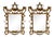 Vintage Chinese Chippendale Pagoda Wall Mirrors- a Pair For Sale