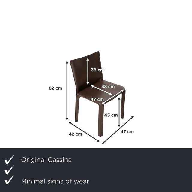 This set consists of six Cab 412 chairs from the Italian manufacturer Cassina. Designed by Mario Bellini in 1977, they are...