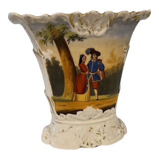 Mid 19th Century Old Paris Vase For Sale