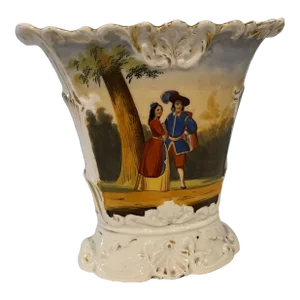 Mid 19th Century Old Paris Vase