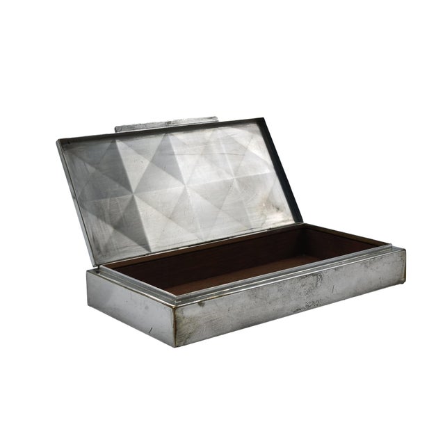 Silver-Plated Metal Cigarette Case by WMF, Germany, 1930s For Sale - Image 4 of 7