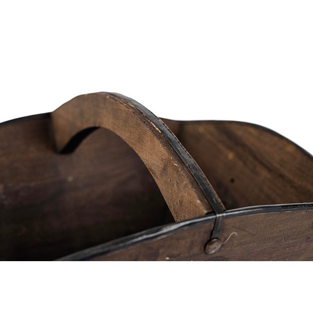 Vintage Antique Chinese Wooden Grain Bucket (Small) For Sale - Image 11 of 11
