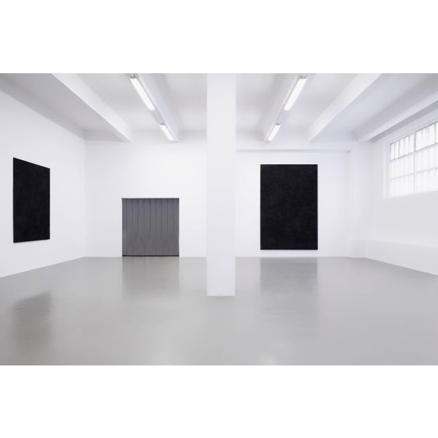 Contemporary Large Black Painting by Enrico Dellatorre For Sale - Image 3 of 14