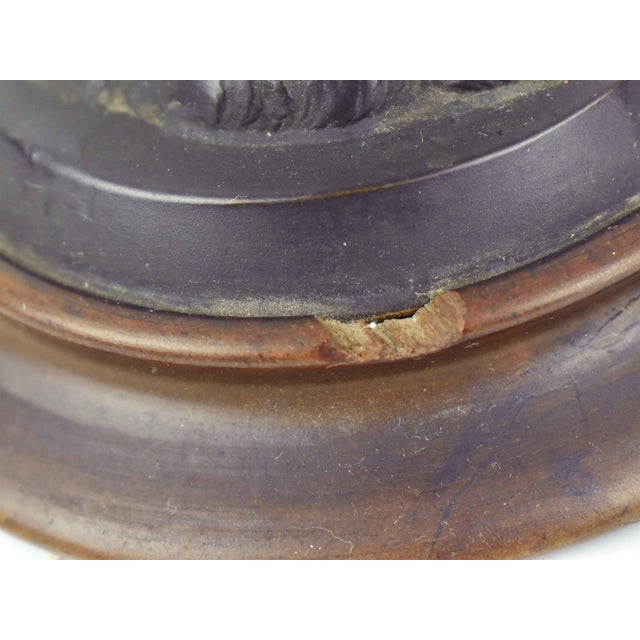 Antique 1916 Art Nouveau Jessie McCutcheon Raleigh the Good Fairy Bronze Statuette on Wooden Base For Sale - Image 10 of 10