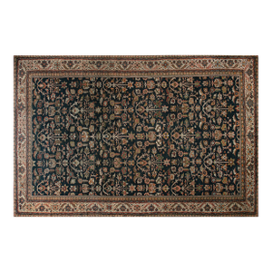Antique Persian Sultanabad Botanic Handmade Wool Rug