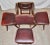 Maroon Leatherette Chairs by Louis van Teeffelen, 1960s, Set of 4 For Sale - Image 9 of 18