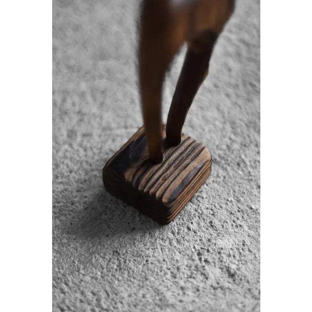 1960s Danish Mid-Century Modern Dark Wood Gazelle Figurine, 1960s For Sale - Image 5 of 11
