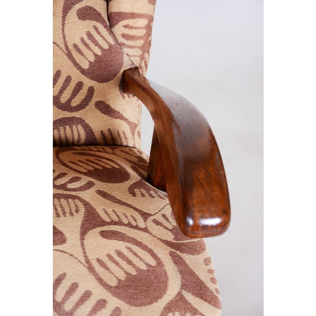 Designed by renowned Czech interior architect and designer, Jan Vanek. In pristine original condition, the upholstery has...