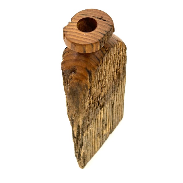 1960s Handmade Live Edge Weed Pot Vases - a Pair For Sale In New York - Image 6 of 12