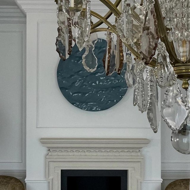This large contemporary ceramic wall sculpture from Mathieu Lehanneur's Pocket Ocean series was created in France in 2019...