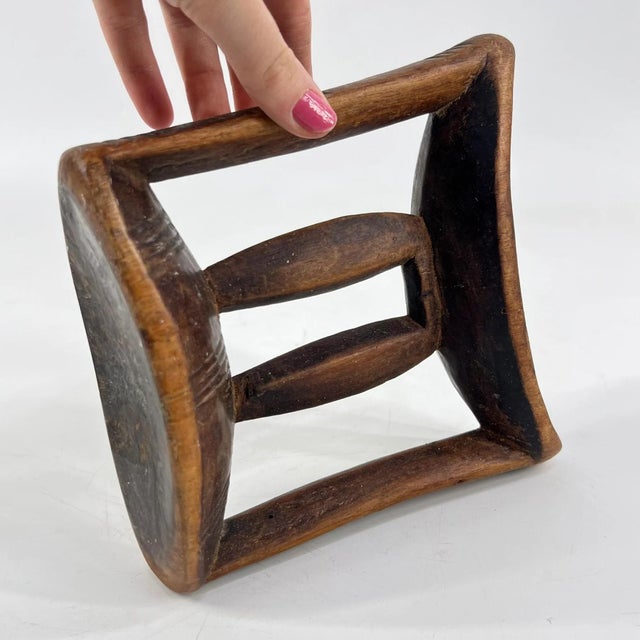 Early 20th Century Early 20th Century Wooden Headrest Ethiopia For Sale - Image 5 of 7