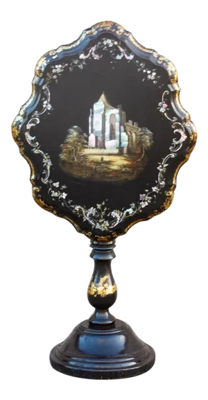 Antique French Mother of Pearl Inlaid Table