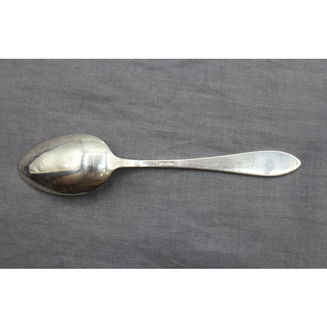 Japanese Mid-20th Century Japanese Set of Six Sterling Silver Demitasse Spoons For Sale - Image 3 of 7