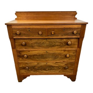 Nice Antique Mid 19th Century Empire Chest of Drawers For Sale