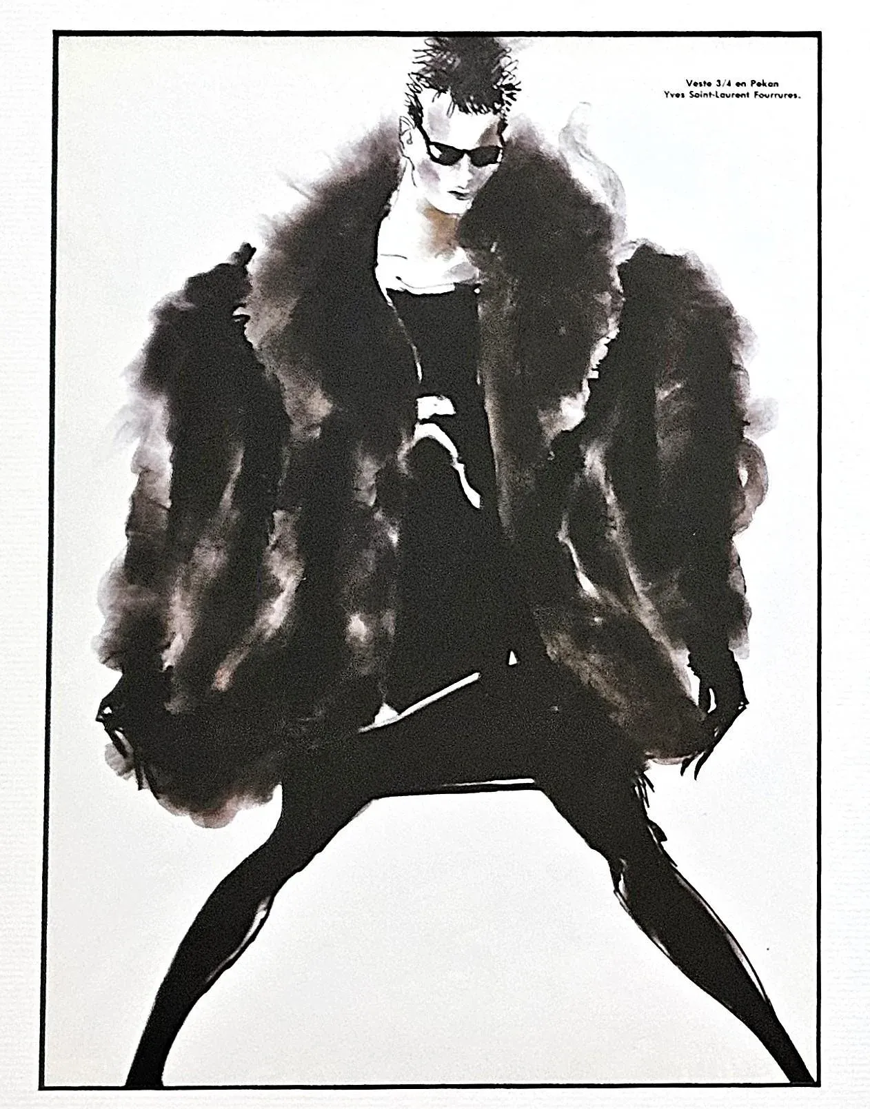 1983 Set of 2- Dior,Yves St Laurent Fashion Prints by Tony