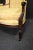 French Style Carved Mahogany Wing Chair For Sale - Image 9 of 10