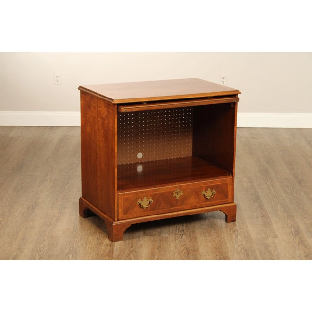 Baker Chippendale Style Walnut TV Chest For Sale In Philadelphia - Image 6 of 12