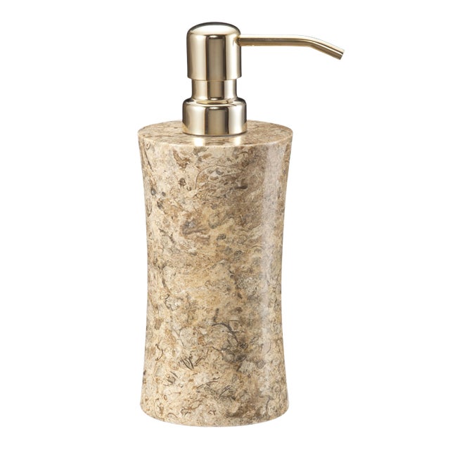 Tan Marble Soap Dispenser For Sale