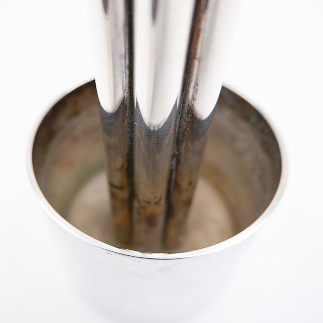 Silver-Plated Candlesticks, Italy, Set of 2 For Sale - Image 10 of 11