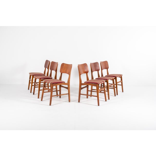 Vintage Teak Dining Chairs by Ib Kofod-Larsen, 1960s, Set of 6 For Sale - Image 13 of 13