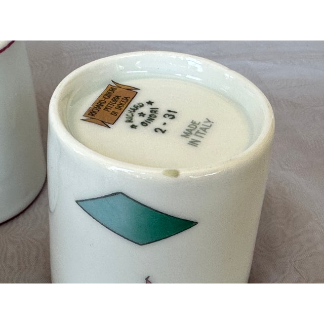 Ceramic Gio Ponti for Richard Ginori Porcelain Espresso Demitasse Cups Set of 4 For Sale - Image 7 of 18