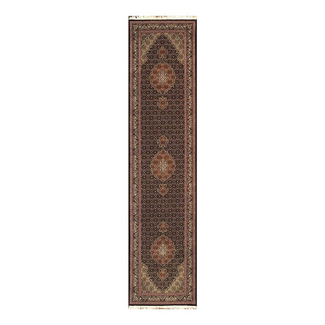 Pasargad Home Tabriz Navy Silk & Wool Area Rug, 2' 8'' X 11' 7'' For Sale