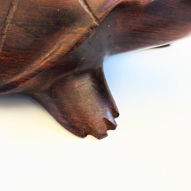 Wood Vintage Ironwood Turtle For Sale - Image 7 of 11