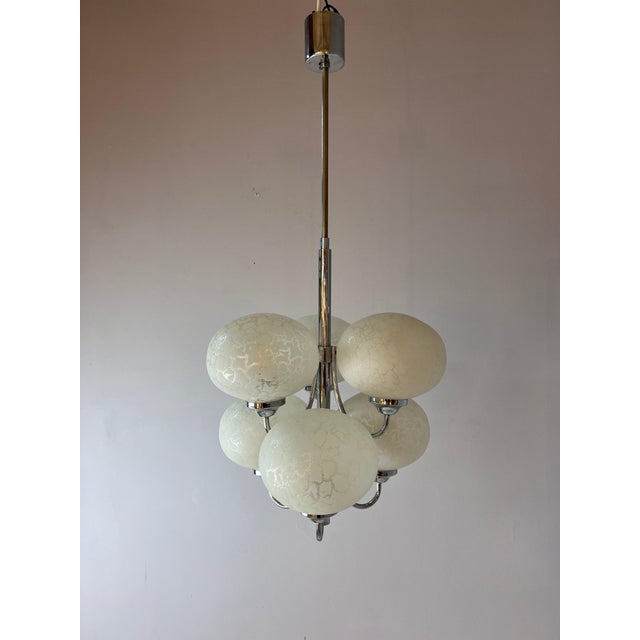 Chandelier with 6 Spheres by Richard Essig for Hustadt For Sale - Image 11 of 11