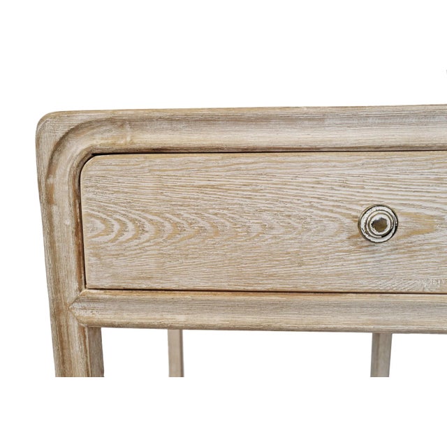 2020s Salvaged Washed Elm Bedside Table For Sale - Image 5 of 10