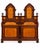 Wood 19th Century Italian Renaissance Revival Mahogany and Birdseye Maple Bed, 1980s For Sale - Image 7 of 10