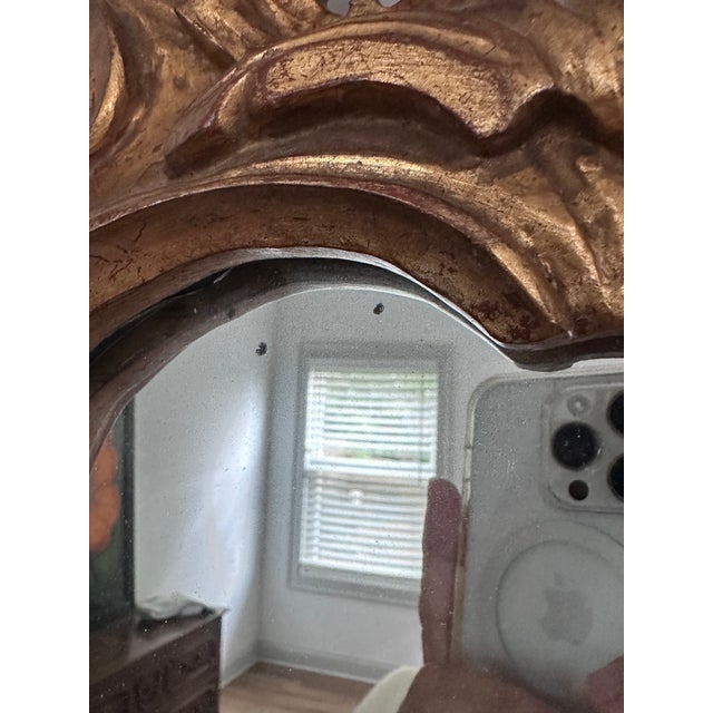 Italian Giltwood Rococo Style Mirror For Sale - Image 9 of 12