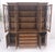 Wood Large Wide Mahogany Individual Bubble Glass Panes Doors Breakfront China Cabinet For Sale - Image 7 of 18