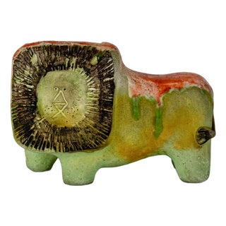 Ceramic Lion Vase by Ivo de Santis for Gli Etruschi, Italy, 1960s For Sale