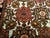Vintage Afghan Silk Room Size Rug in Allover Pattern in Ivory, Burgundy, Brown For Sale - Image 13 of 15