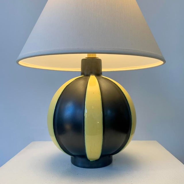 1950s Decorative Ceramic Table Lamp, 1950 For Sale - Image 5 of 12