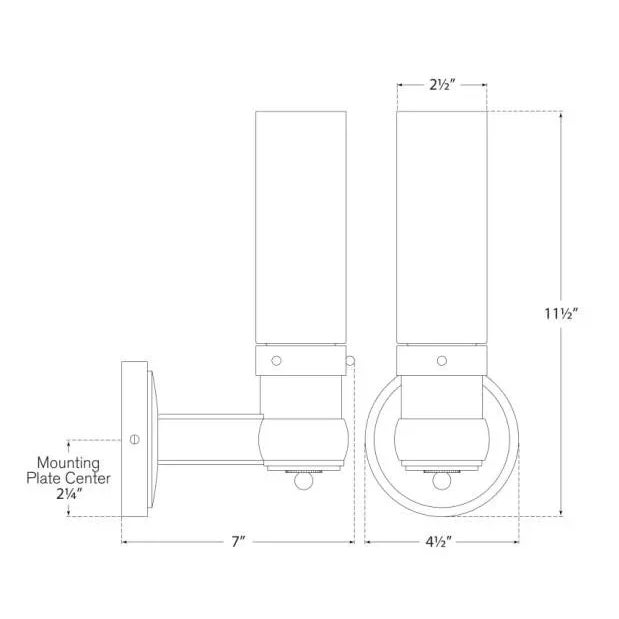 Visual Comfort Thomas O'Brien for Visual Comfort Signature Graydon Single Bath Light in Hand-Rubbed Antique Brass with White Glass For Sale - Image 4 of 4