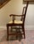 Wood 1950s Vintage Floral Upholstered Chair For Sale - Image 7 of 10
