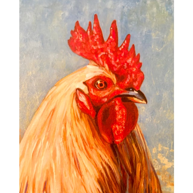 Farmhouse Folk Art Rooster Archival Giclee Print, by Pam Lewis For Sale - Image 3 of 10