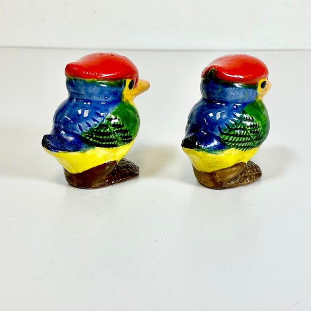1950s Vintage Coastal Boho Chic Sanderling Shore Bird Salt & Pepper Shakers - A Pair For Sale - Image 9 of 14
