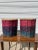 Vintage Pair of Colorful Handmade Filipino Baskets For Sale - Image 4 of 10