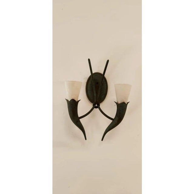 Etruscan Brass Wall Light For Sale - Image 9 of 10