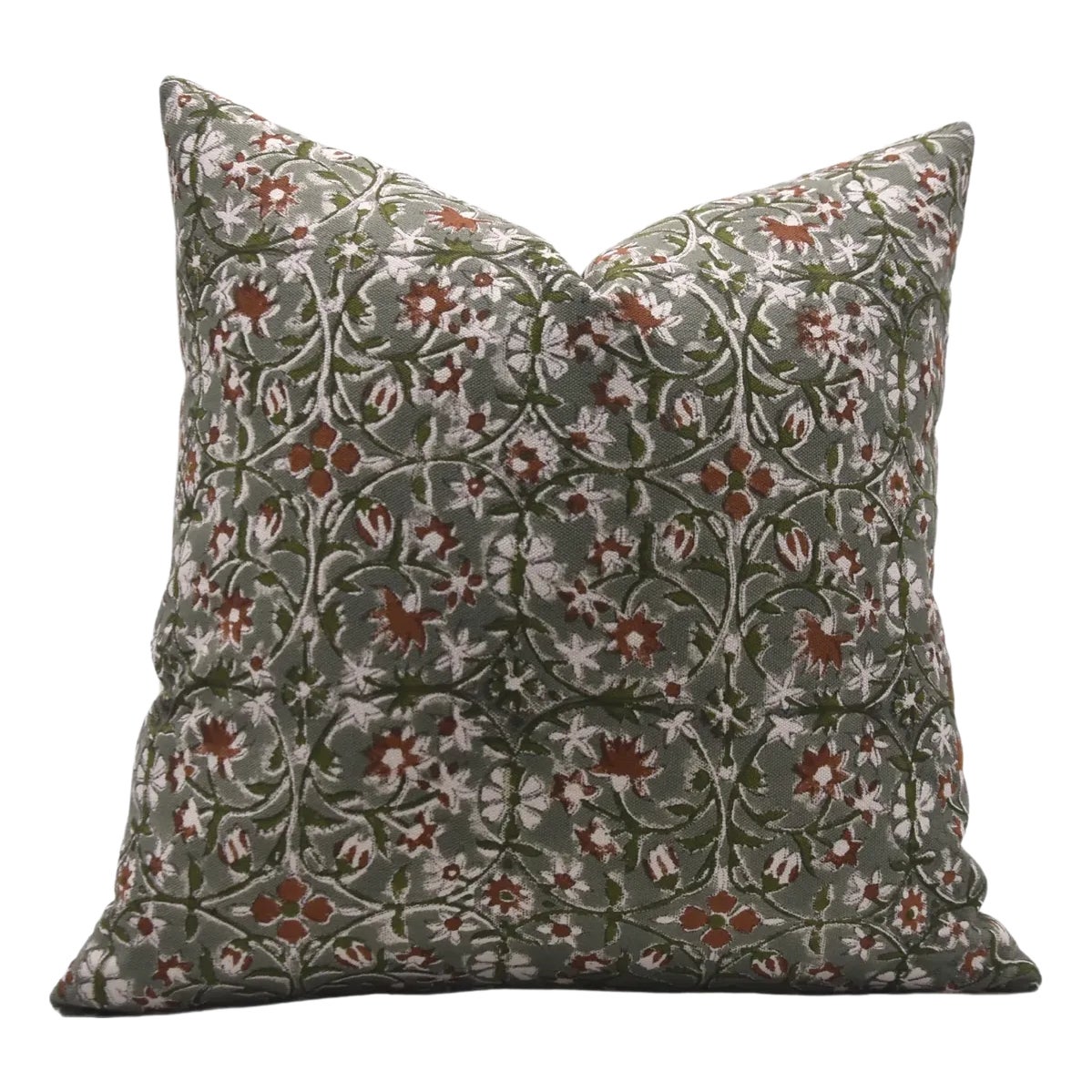 Fabdivine Indian Block Print Cushion Cover 14x14 Inch Duck Canvas ...