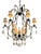 Italian Wrought Iron & Rock Crystal Chandelier - 1 of 2 Available.