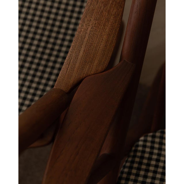Black Vintage Danish Teak Rocking Chairs by Frank Reenskaug for Bramin, 1950s, Set of 2 For Sale - Image 8 of 18