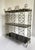 Mid-Century Hollywood Regency Silver-Tone Metal Tabletop Étagère With Black Glass Shelves For Sale - Image 10 of 12