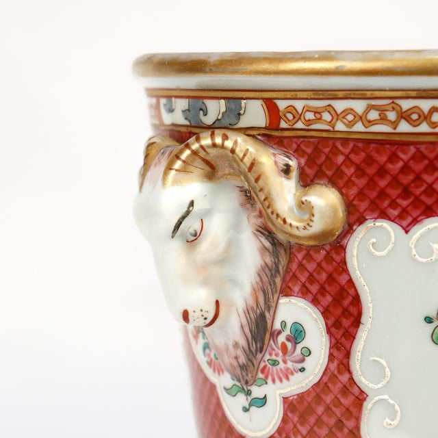 Antique Samson Porcelain Chinese Export Style Bianco Sopra Bianco Jardiniere For Sale - Image 9 of 17